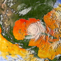 satellite image of hurricane katrina